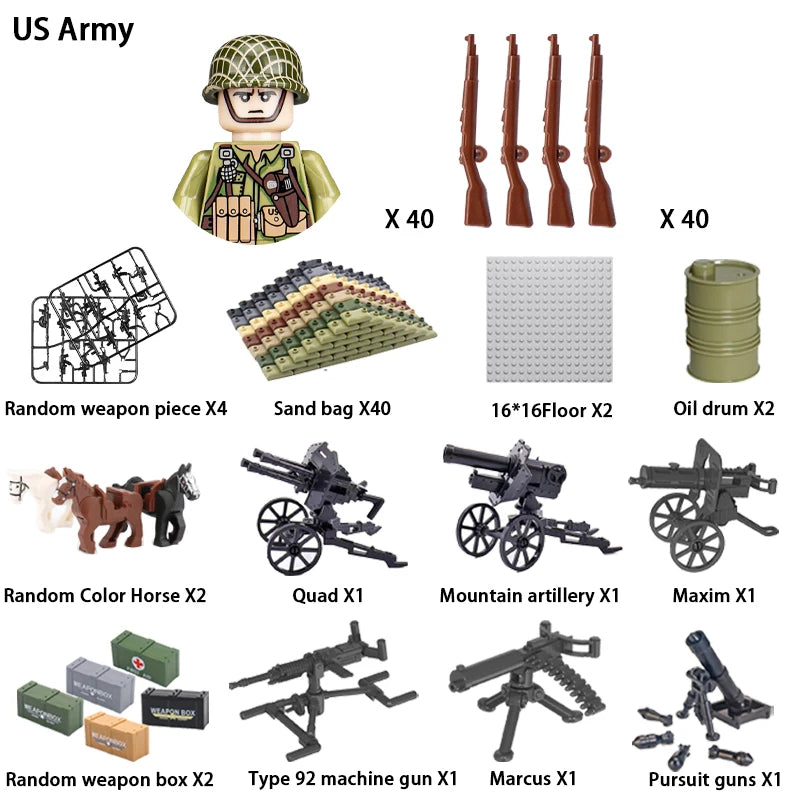 Army Building Blocks Set – Soldier & Military Construction Toy
