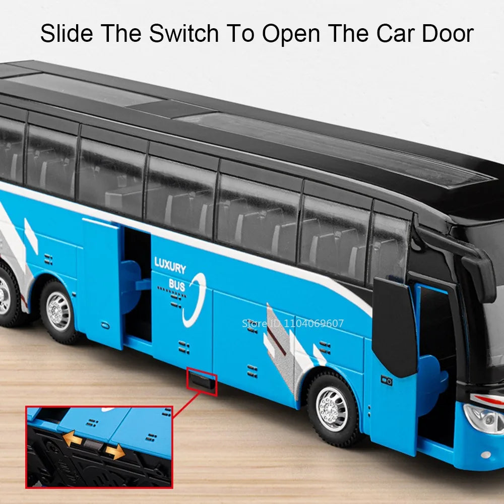 1:30 Diecast Bus – Alloy Double Decker Model
