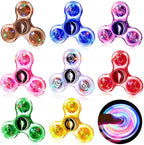 LED Fidget Spinner – Light Up Glow in the Dark Gyroscope Toy