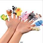 Cartoon Finger Puppet Doll – Plush Storytelling Toy for Kids