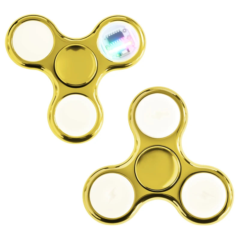 LED Glow Fidget Spinner – Light Up Gyro Toy