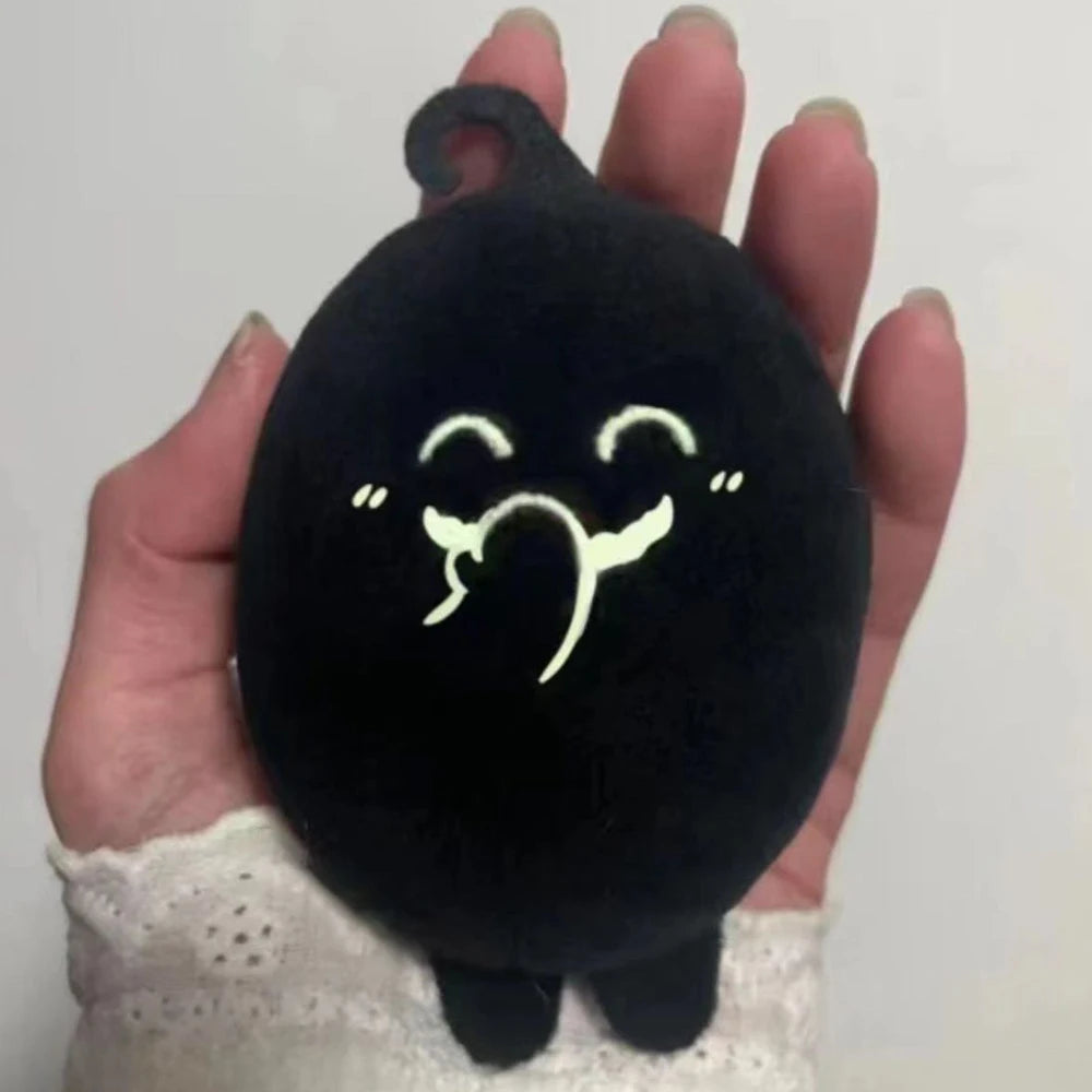 Black Character Plush Doll Soft Stuffed Decoration