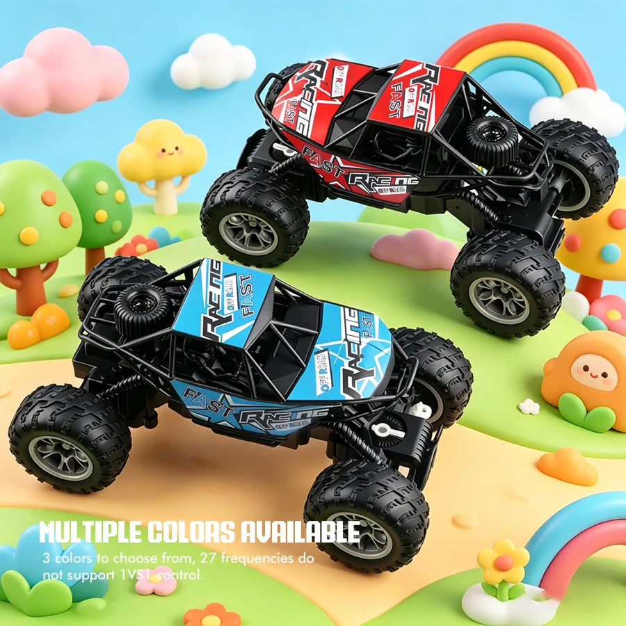 Remote Control Off-Road Car with Lights 4-Way RC Climbing Toy