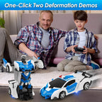 Transforming RC Car 2-in-1 Remote Control Robot Vehicle Toy
