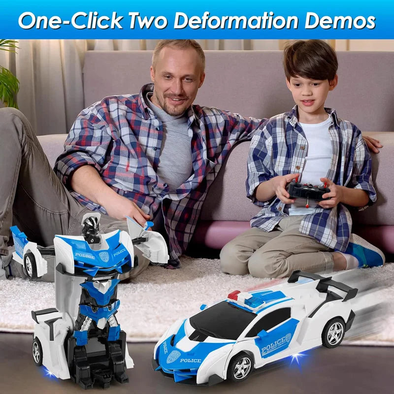 Transforming RC Car 2-in-1 Remote Control Robot Vehicle Toy