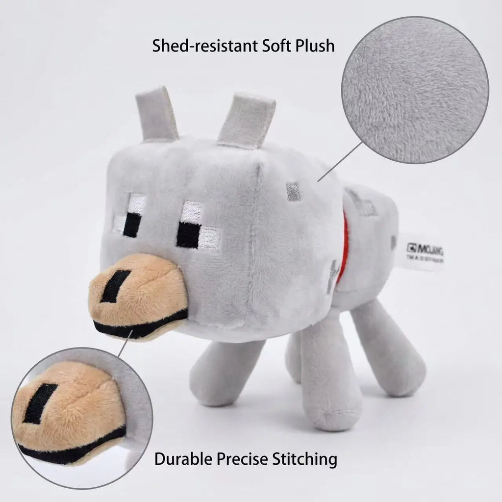 20cm Wolf Plush Toy – Soft Stuffed Animal