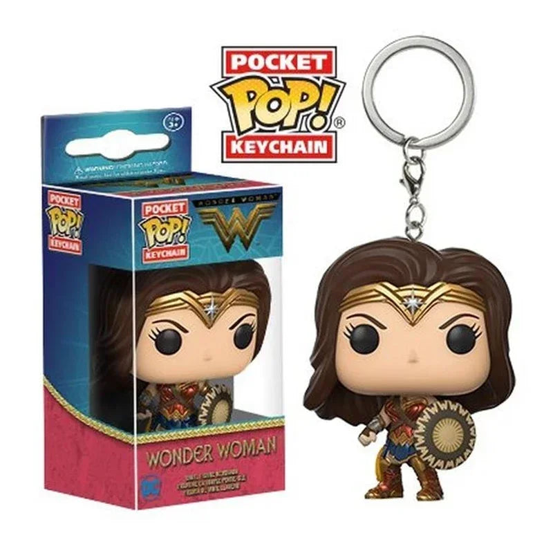Superhero Keychain Figure – 4cm Vinyl Collectible Toy