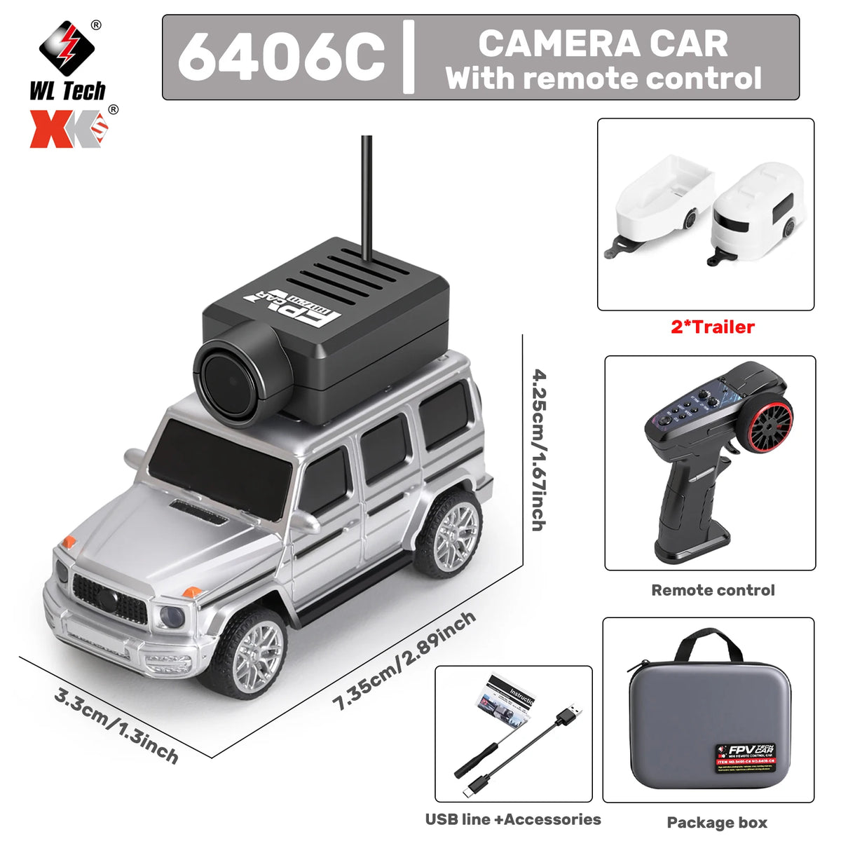 Mini RC Car – FPV Camera WiFi App Control Car