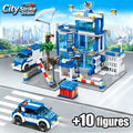 Police Station Building Set – City DIY Construction Model