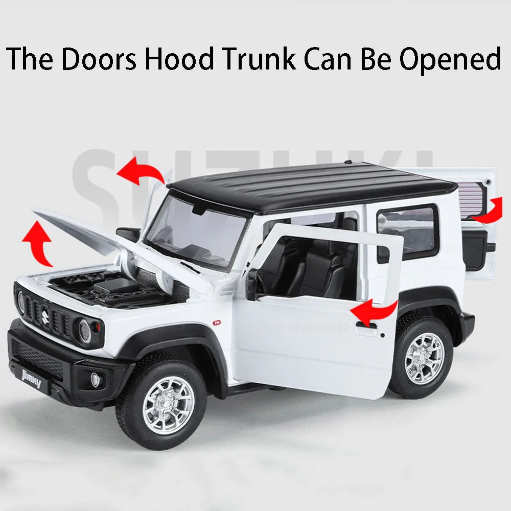 1:24 Diecast SUV Model – Alloy Pull Back Car with Lights