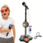Kids Karaoke Microphone with Stand Portable Singing Toy