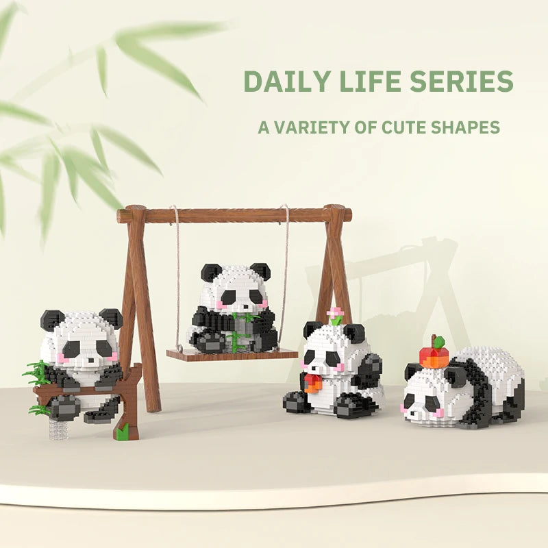 Panda Building Blocks – Mini Animal DIY Set