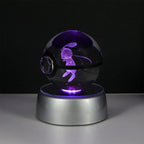 3D Crystal Ball Night Light – LED Decorative Display Lamp