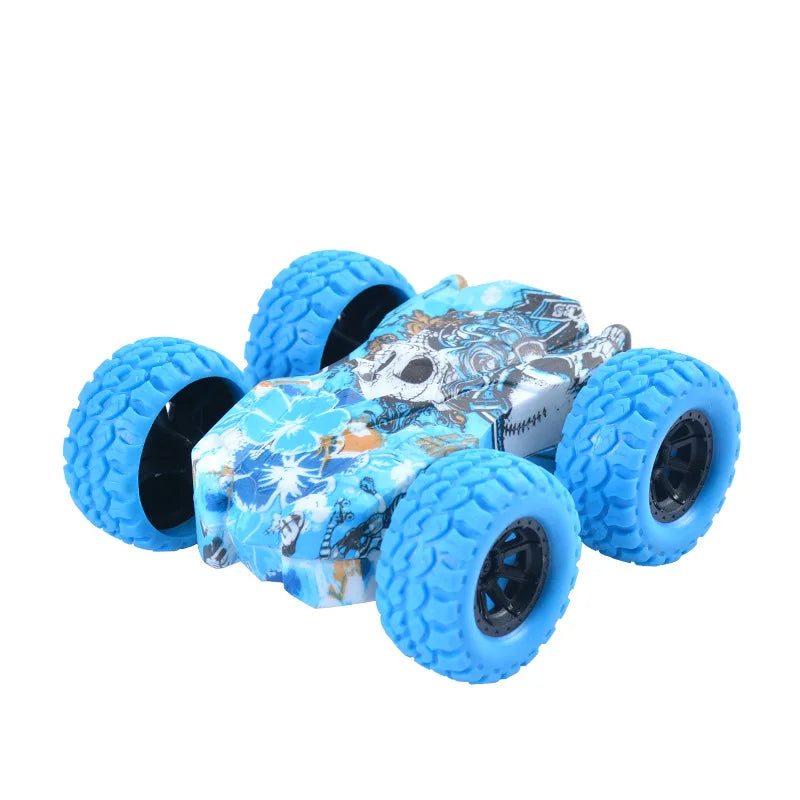 Fun Pull Back Car Double-Side Vehicle Inertia Safety and Fall Resistance Shatter-Proof Model for Kids Boys Children's Toys Car