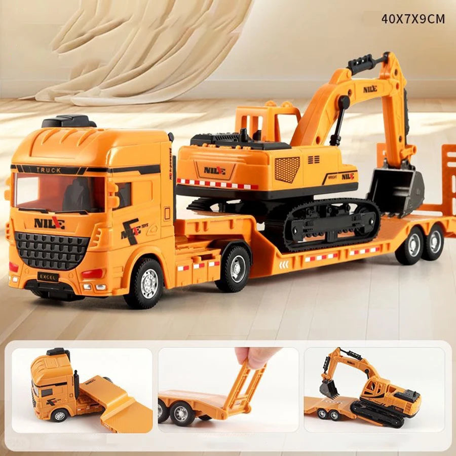 Toy Construction Truck – Excavator Transport Vehicle for Kids