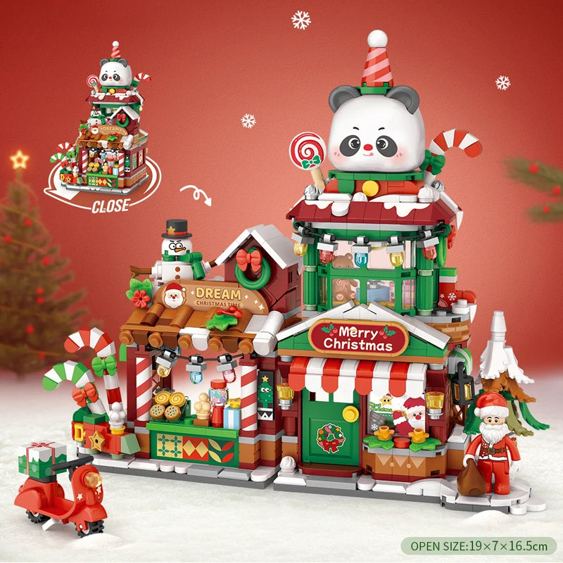 Miniature Building Blocks Set – DIY Street Shop Model Kit