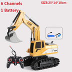 Remote Control Excavator RC Construction Truck with 10-Channel Control
