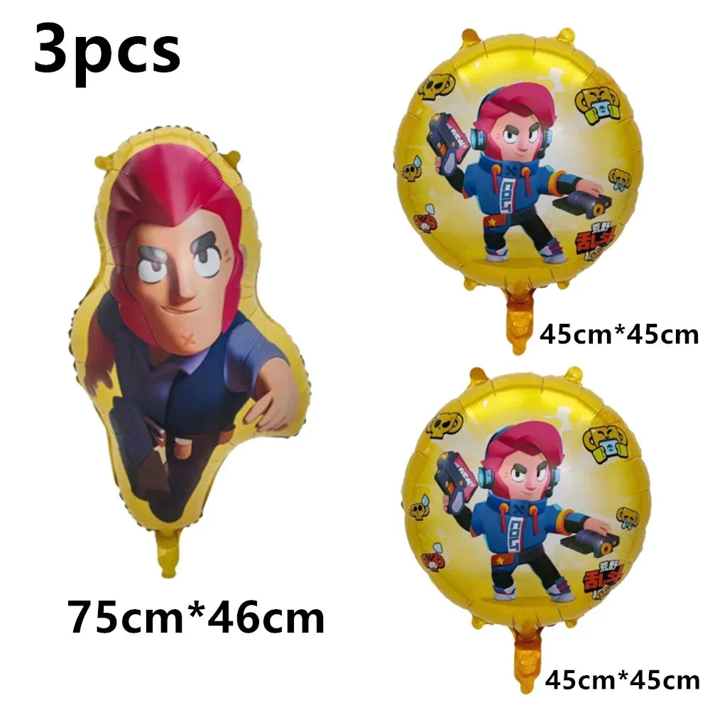 Birthday Party Decorations Set – Banner, Balloons & Cake Toppers