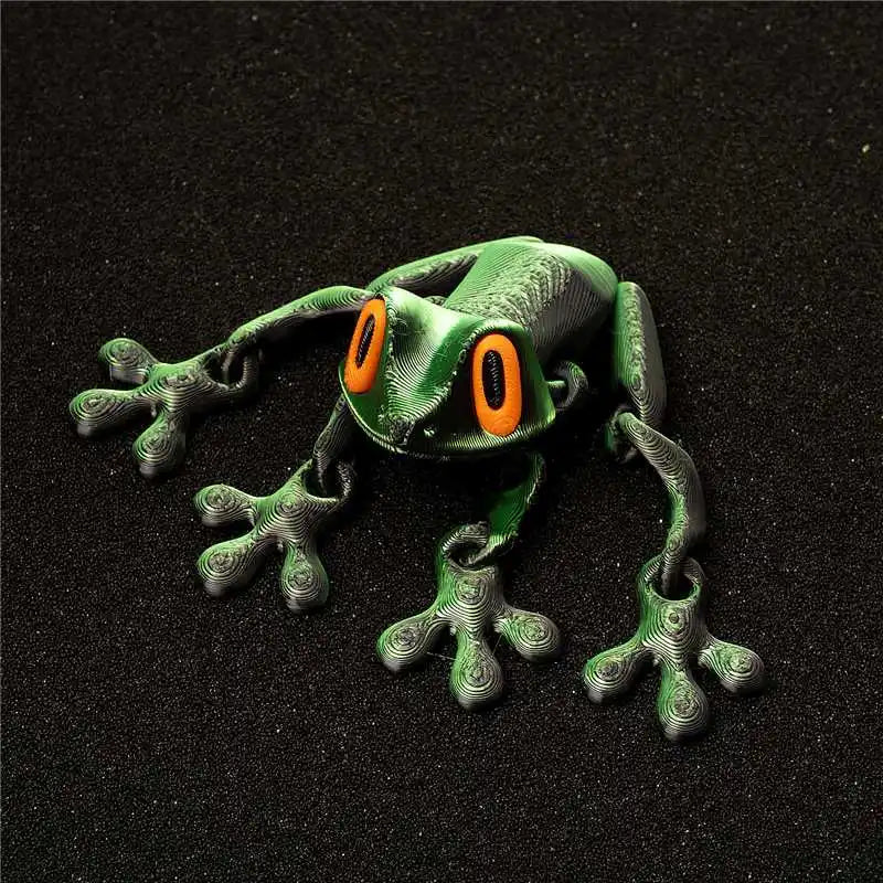 Magnetic Articulated Frog – 3D Printed Sensory Fidget Toy