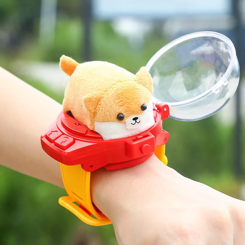 Mini Remote Control Car Watch Toy with LED Lights, 2.4GHz RC Racing Car