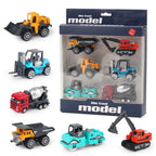 Construction Toy Vehicles – 6-Piece Diecast Truck Set