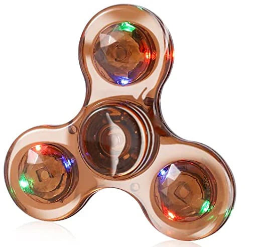 LED Fidget Spinner – Light Up Glow in the Dark Gyroscope Toy