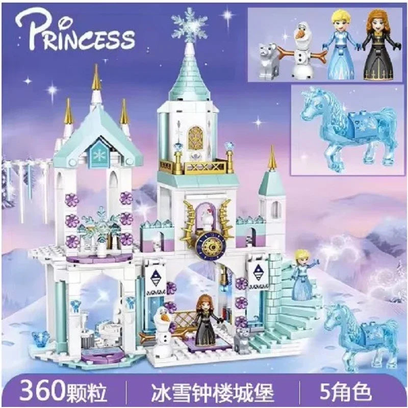 Frozen Snow Castle Building Blocks Set for Girls