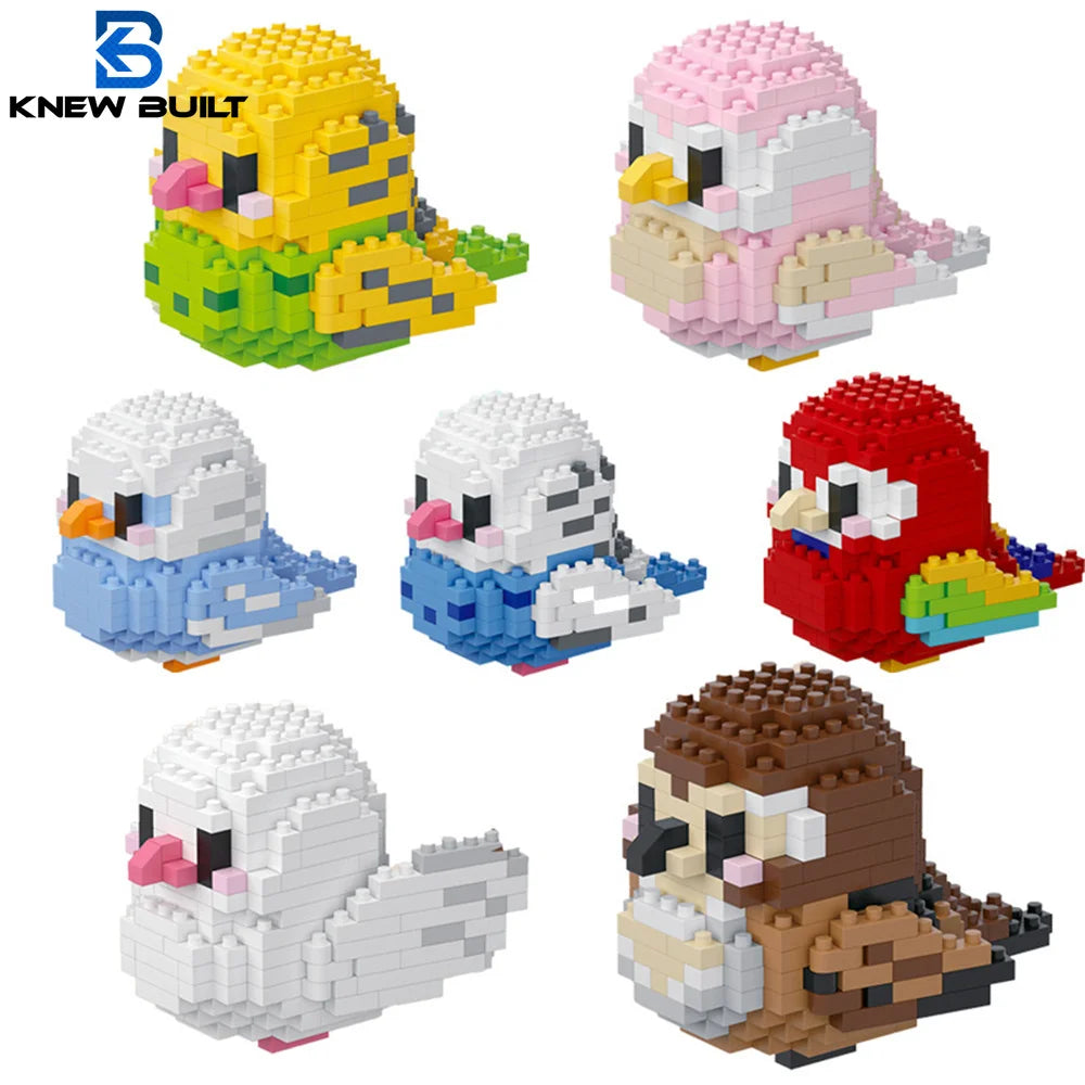 Parrot Building Blocks – Colorful Micro 3D Model Kit