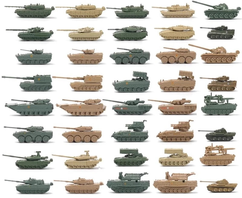 Tank Model Kit – 1:144 Scale Military Tank Set