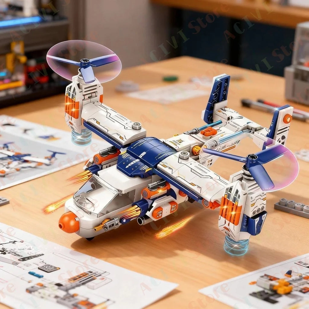 Ship Building Blocks Set – Ship & Aircraft Model Construction Kit