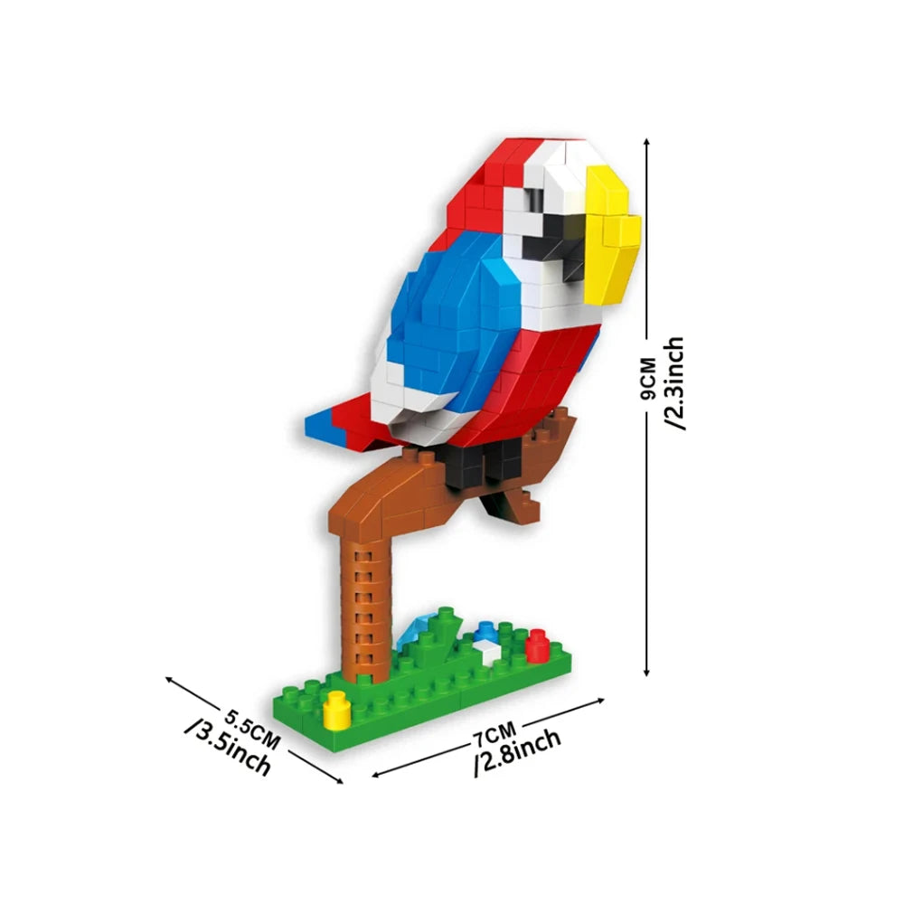 Parrot Building Blocks – Colorful Micro 3D Model Kit