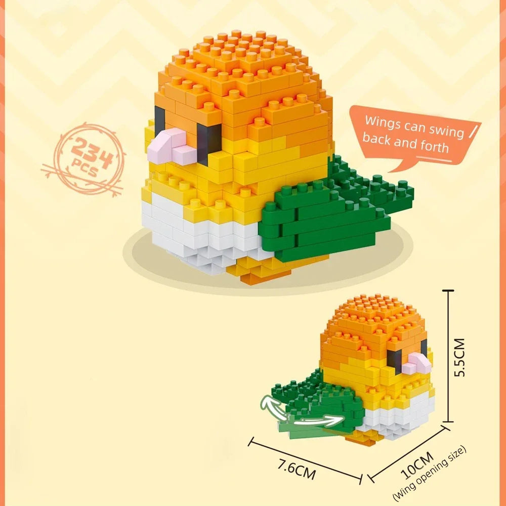 Parrot Building Blocks – Colorful Micro 3D Model Kit