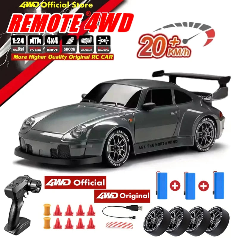 RC Drift Car – 1:24 4WD Mini Racing Car with 2.4G Remote