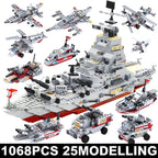 Ship Building Blocks Set – Ship & Aircraft Model Construction Kit