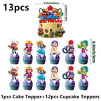 Birthday Party Decorations Set – Banner, Balloons & Cake Toppers