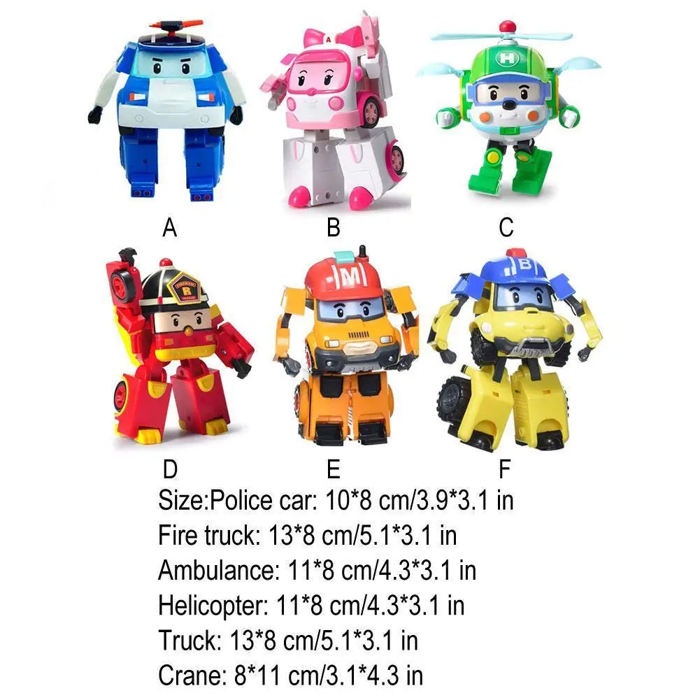 18cm Transforming Robot Action Figure Toy