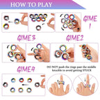 Magnetic Fidget Rings Set – 3-Piece Stress Relief Fidget Toy