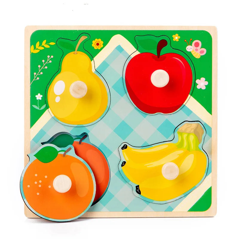 Wooden Montessori Puzzle – Baby Learning Board