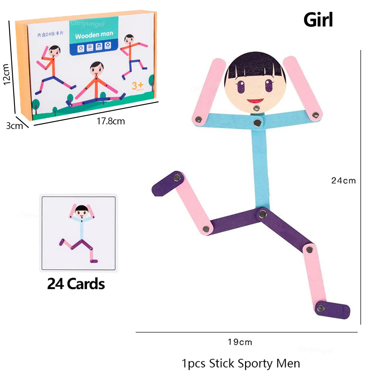 DIY Puzzle Toy, Preschool Puzzle Game, Fine Motor Toy, Early Learning Puzzle, Double-Sided Puzzle Cards