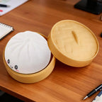 Dumpling Squishy Toy – Bao Bun Squeeze Fidget with Steamer