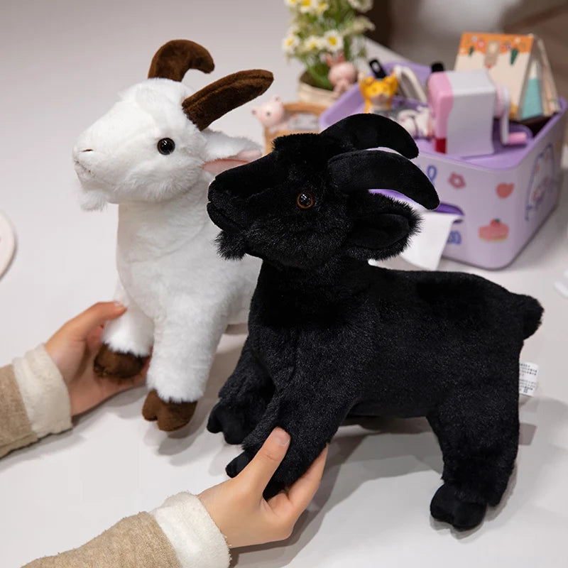 Goat Plush Toy – Cute Farm Animal Stuffed Toy