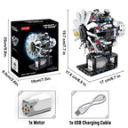 V8 Engine Building Blocks – Mechanical Model Construction Kit