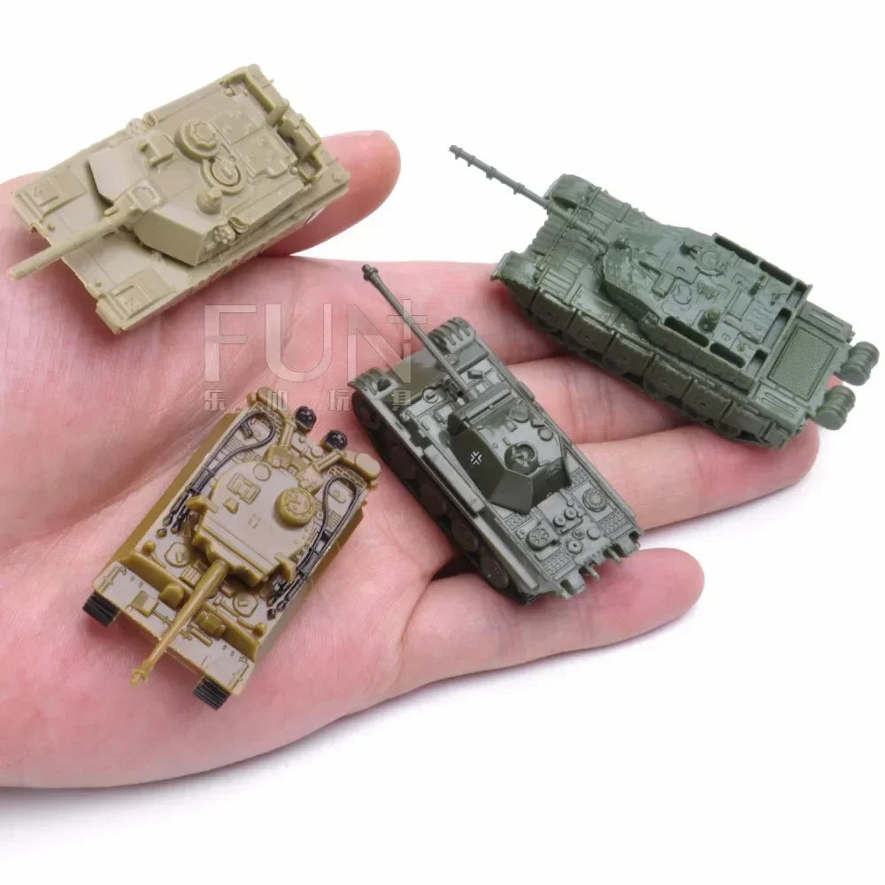 Tank Model Kit – 1:144 Scale Military Vehicle Set