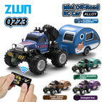 Mini RC Truck 1:64 with Trailer All-Terrain Remote Control