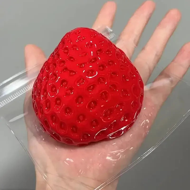 Strawberry Squeeze Fidget – Soft Slow-Rising Fruit Toy