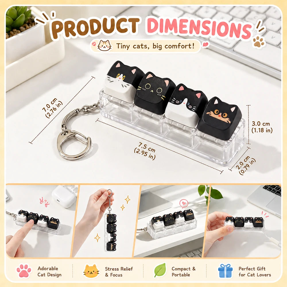 Animal Keychain – Cute Resin Key Ring & Bag Charm
