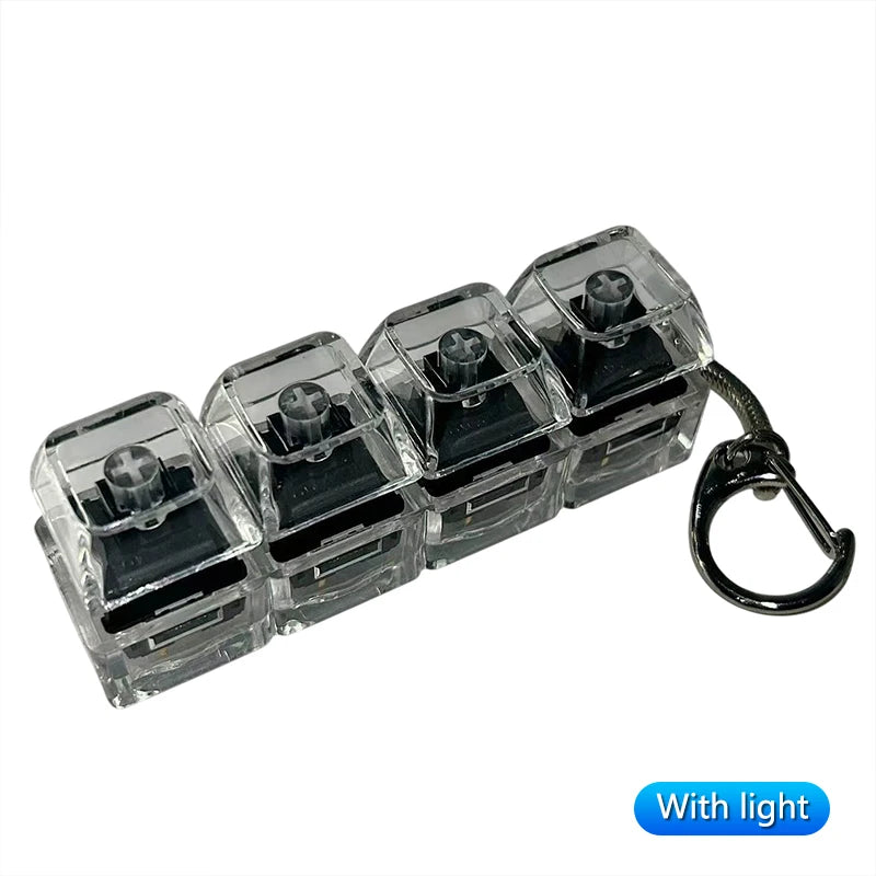 Mechanical Keyboard Key Tester – LED Keycap Fidget Keychain