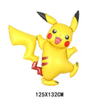 1set Cartoon Pokemon Pikachu Theme Foil Balloons Set Red Black Latex Balloon Kids Birthday Baby Shower Party Decora Supplies