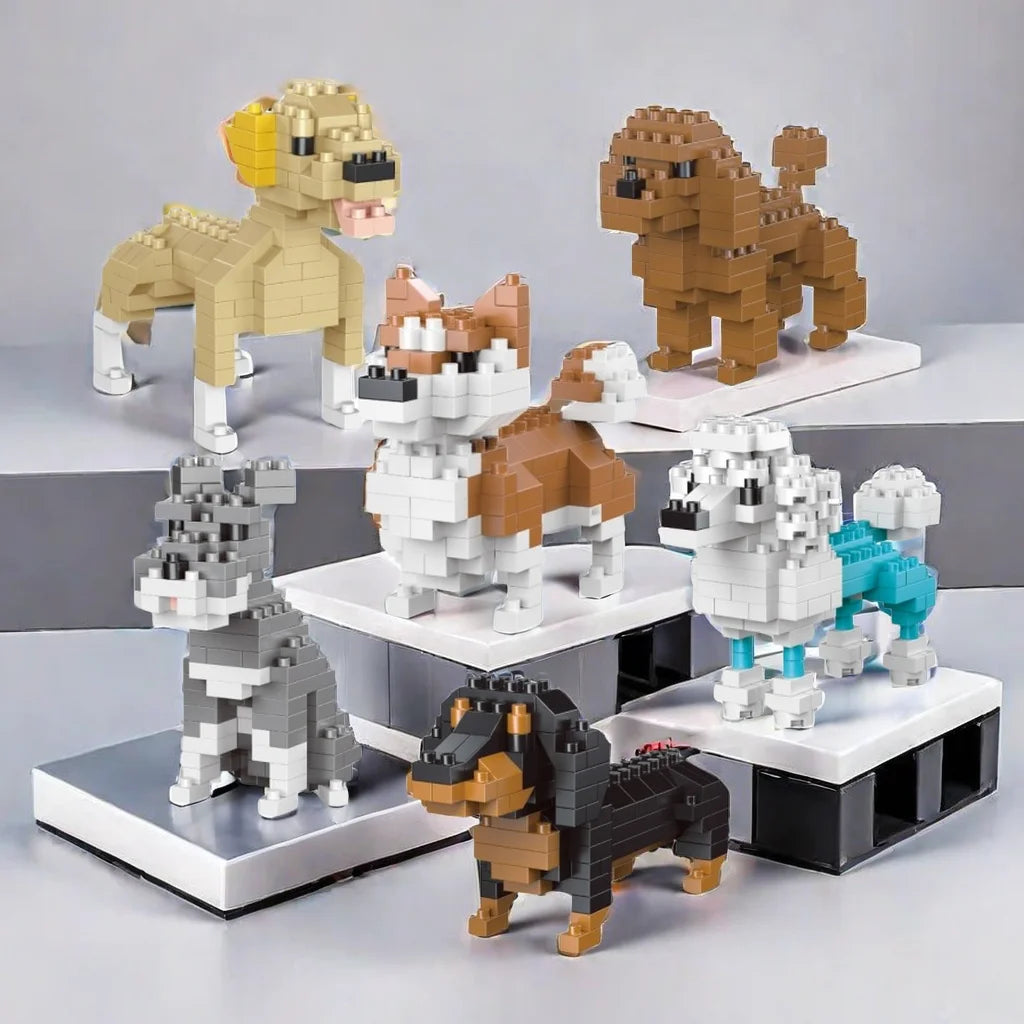 Mini Dachshund Building Blocks Toy for Kids & Adults