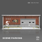 1:64 Garage Diorama – Miniature Model Scene Display